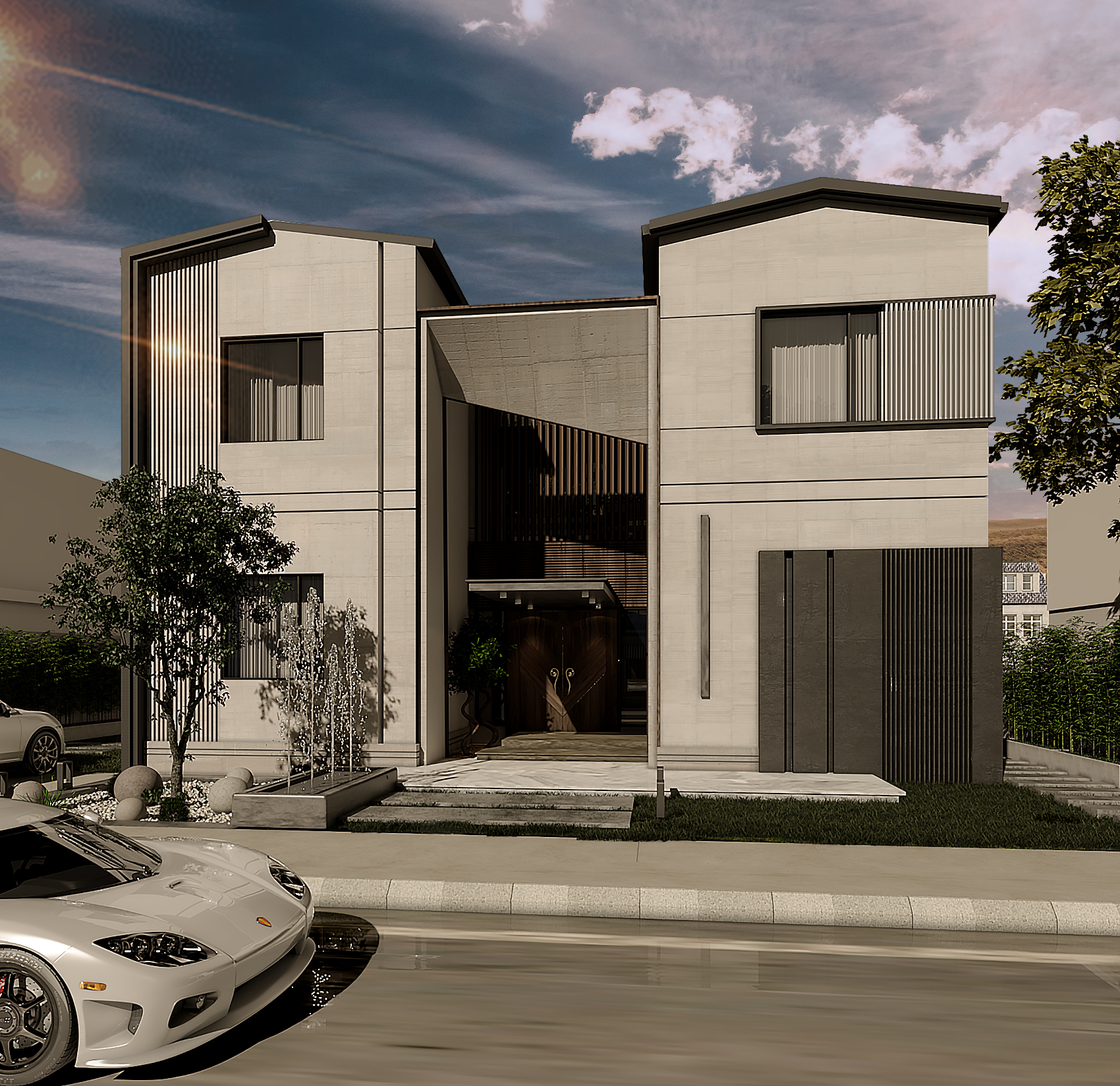 私人住宅外部和景观设计丨埃及-16