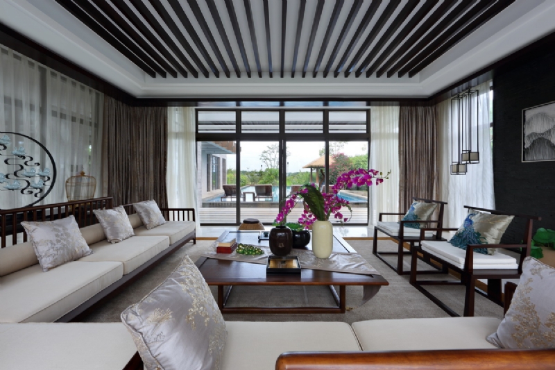 墨客设计  海南诺德·丽湖半岛一期B1别墅  新东方禅宗-8