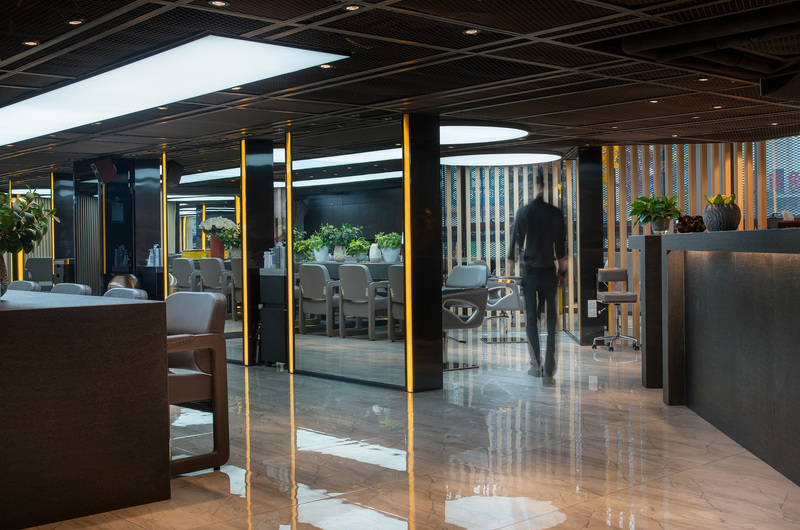 GS美业集团——简约时尚的美发空间设计-14