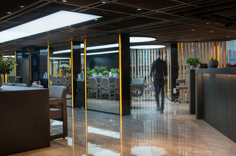 GS美业集团——简约时尚的美发空间设计-14