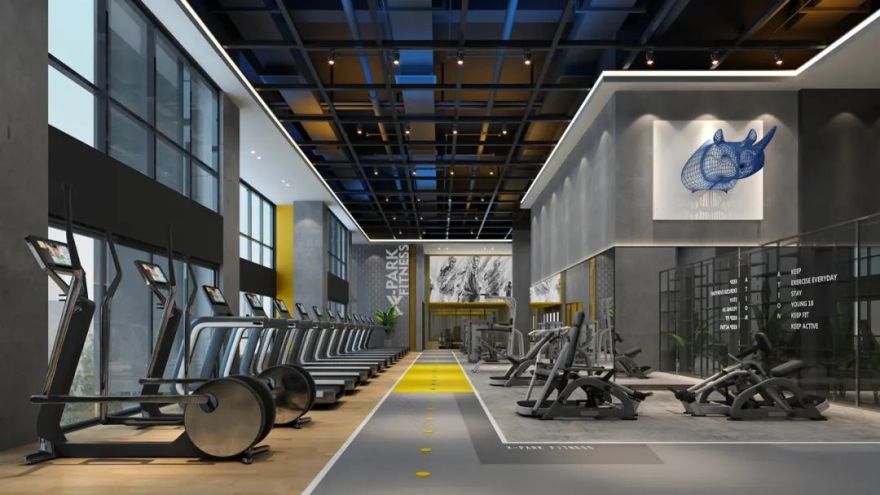 杭州西派健身 | 时线新作 | 工业风室内设计-13