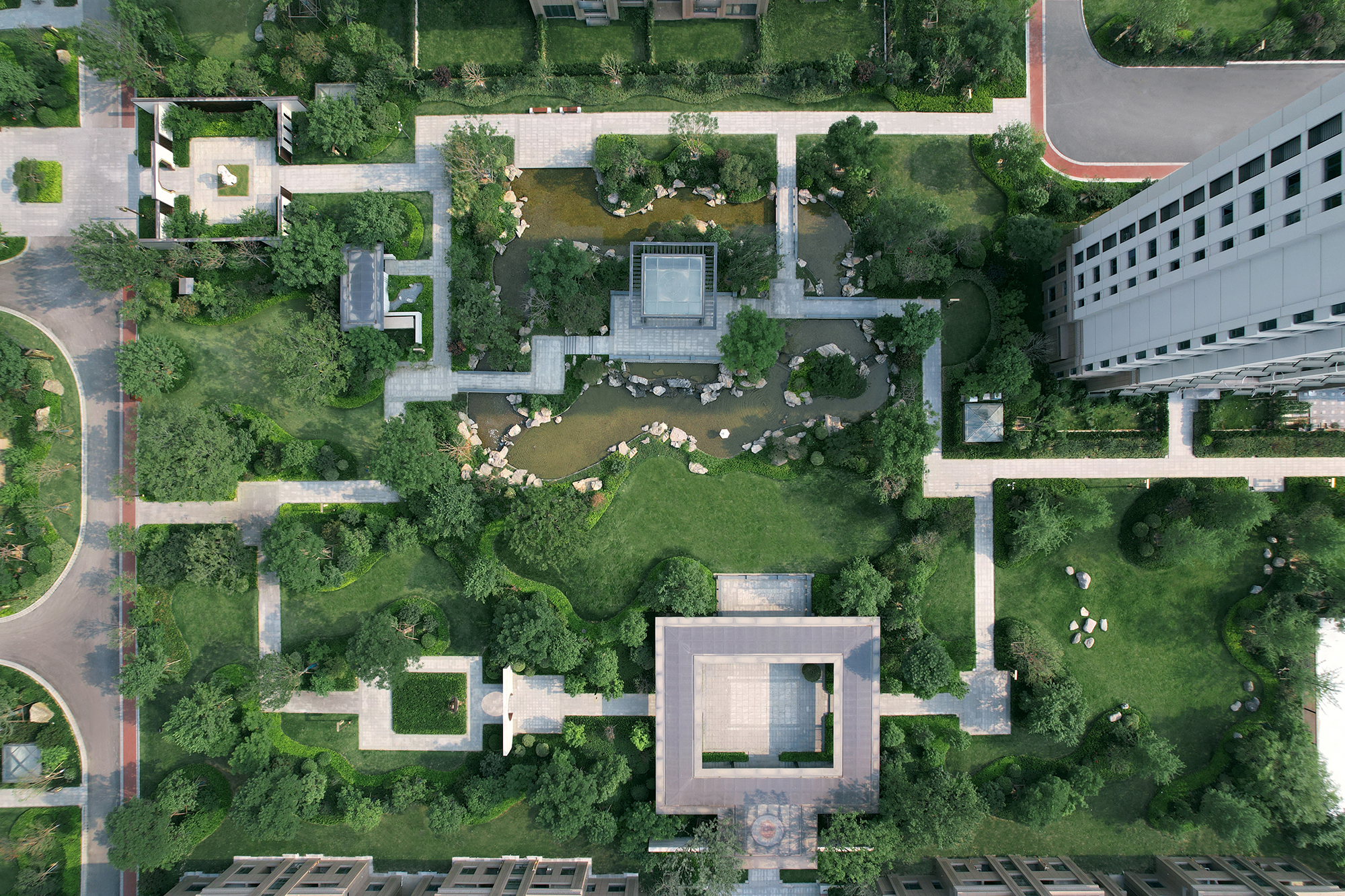 静谧书香 · 山东郓城龙翔南湖公馆景观设计丨中国山东丨DEKS 东易奇思-32