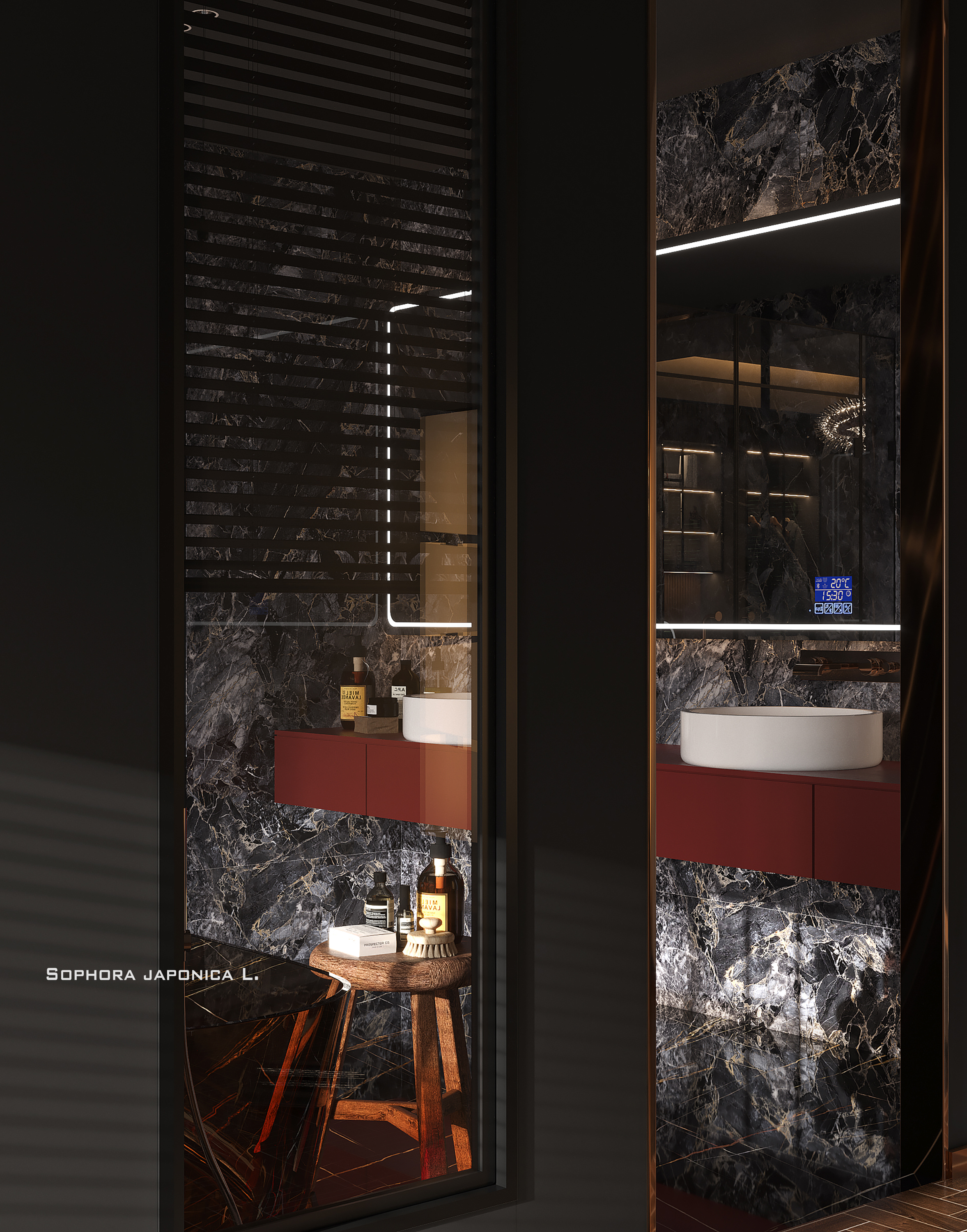 家装暗金调渲染-15