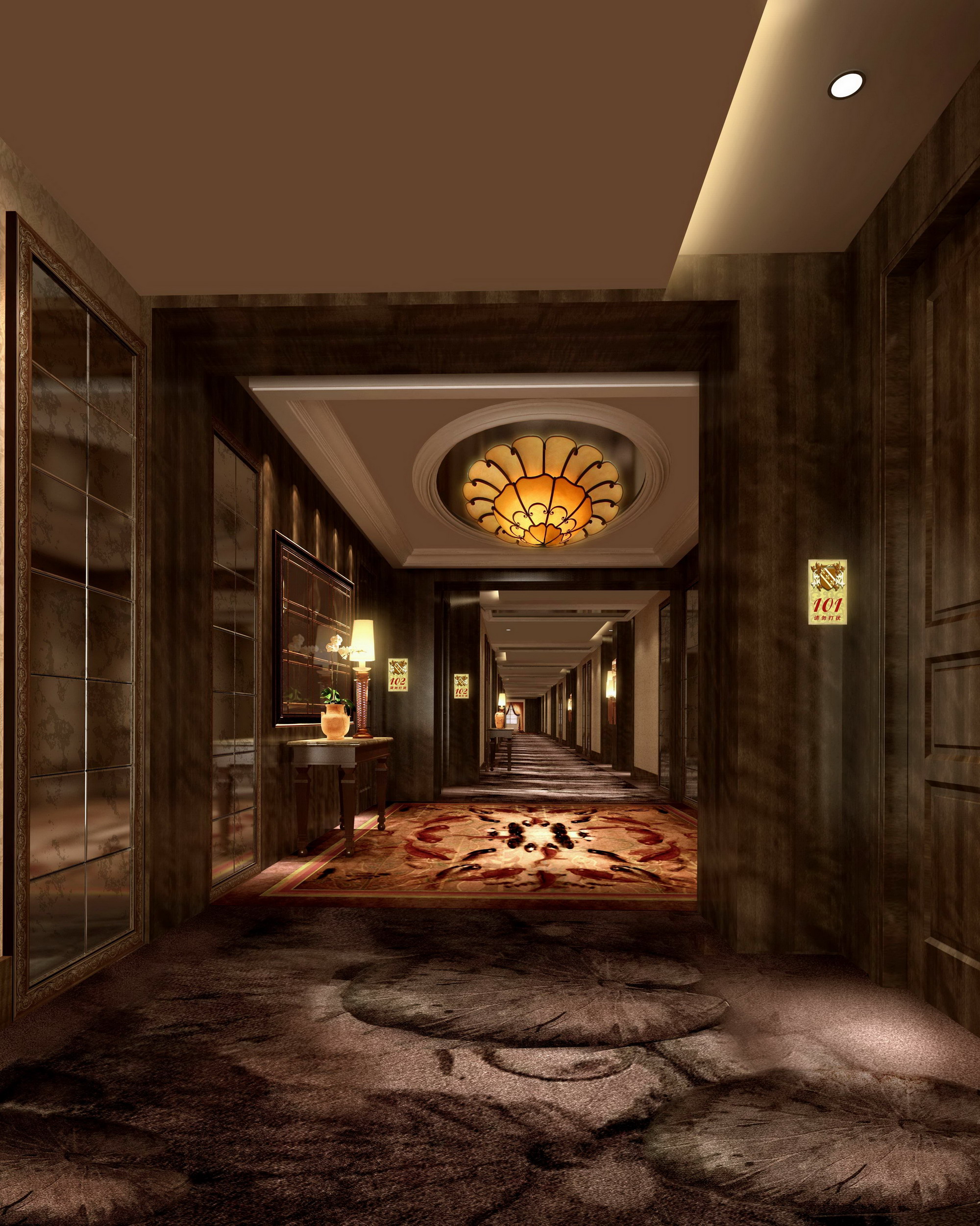 蒙古风情酒店设计 工装设计-7