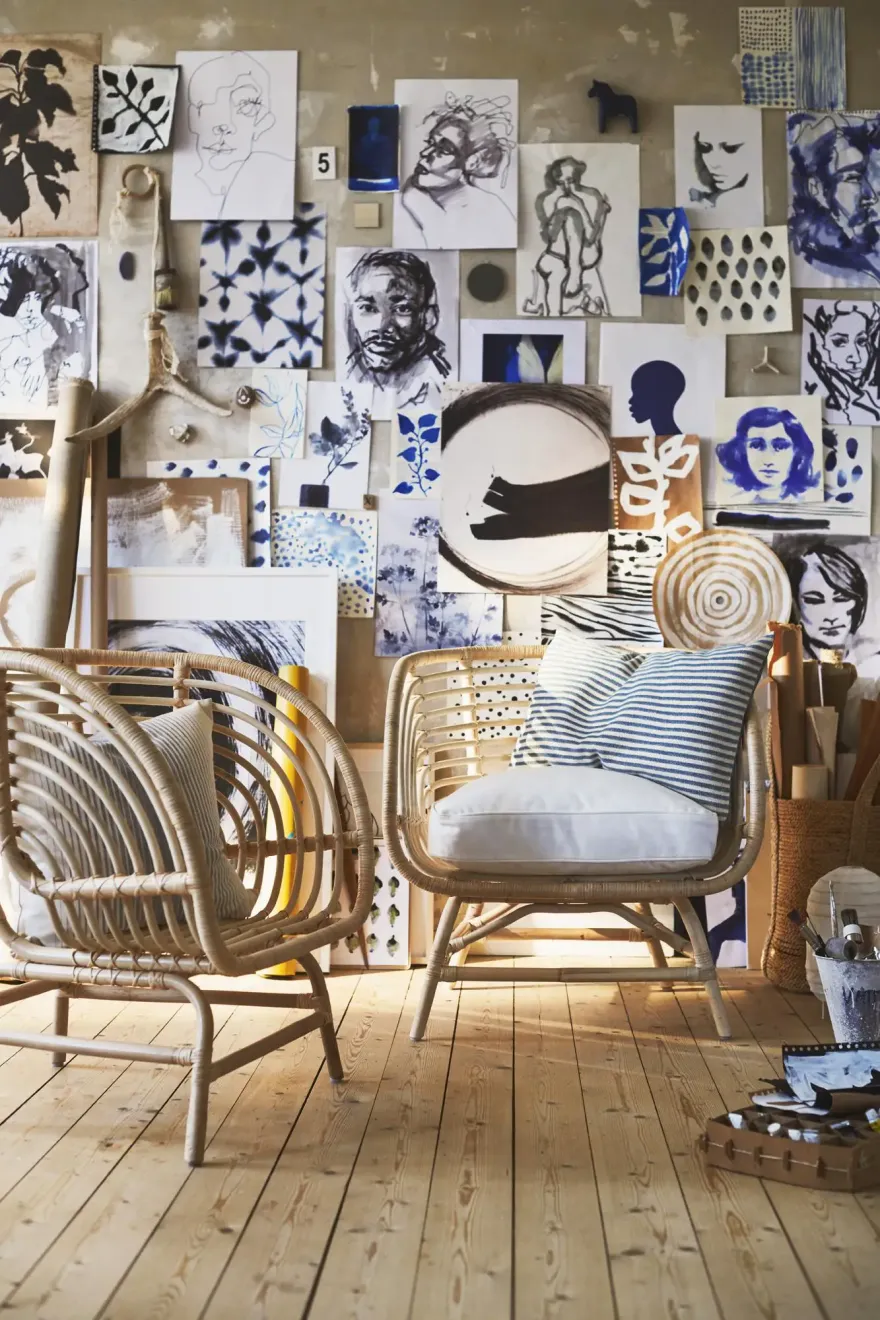 "Ikea 推出春季蓝色和藤编家具系列"-2