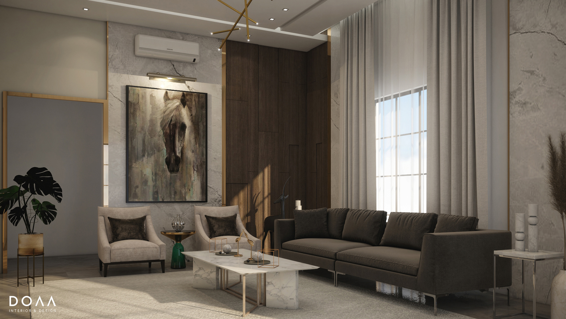 舒适与豪华别墅内部丨Doaa Interior-12