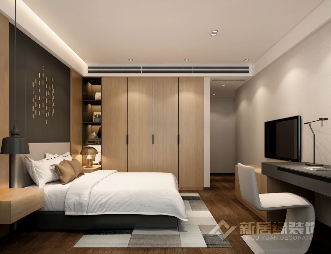 中海金沙里现代简约家居设计,原木色与高级灰的时尚碰撞-37