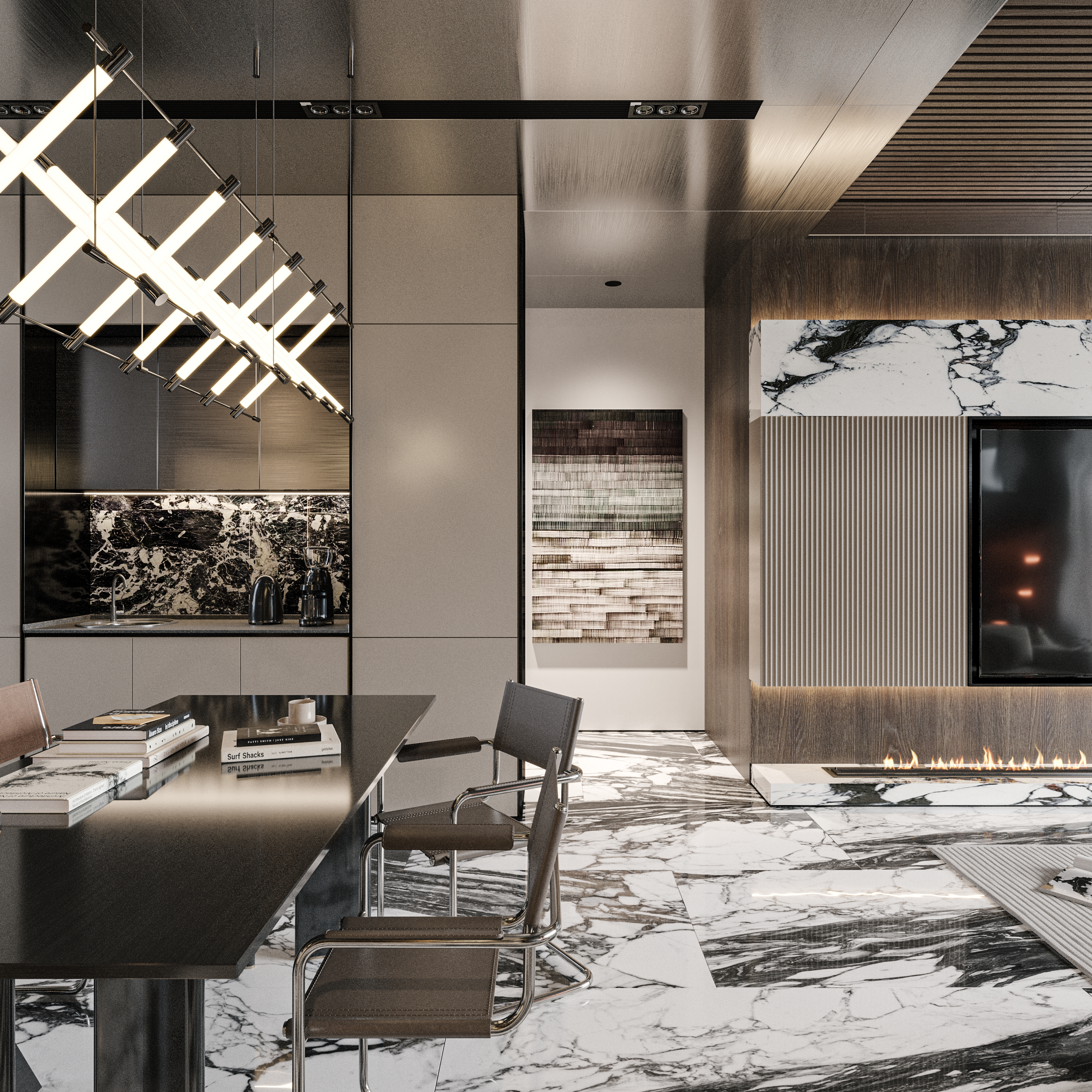 现代 143² 现代家装效果图丨冈舍小李-7