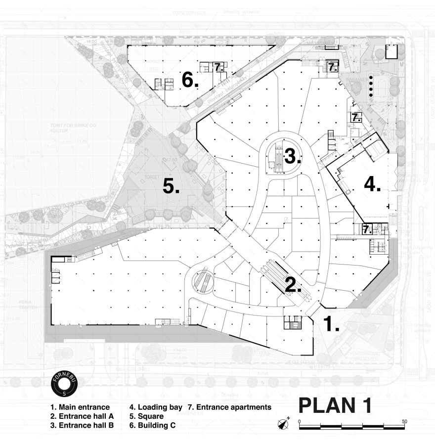 挪威 Fornebu S 环保购物住宅中心-47
