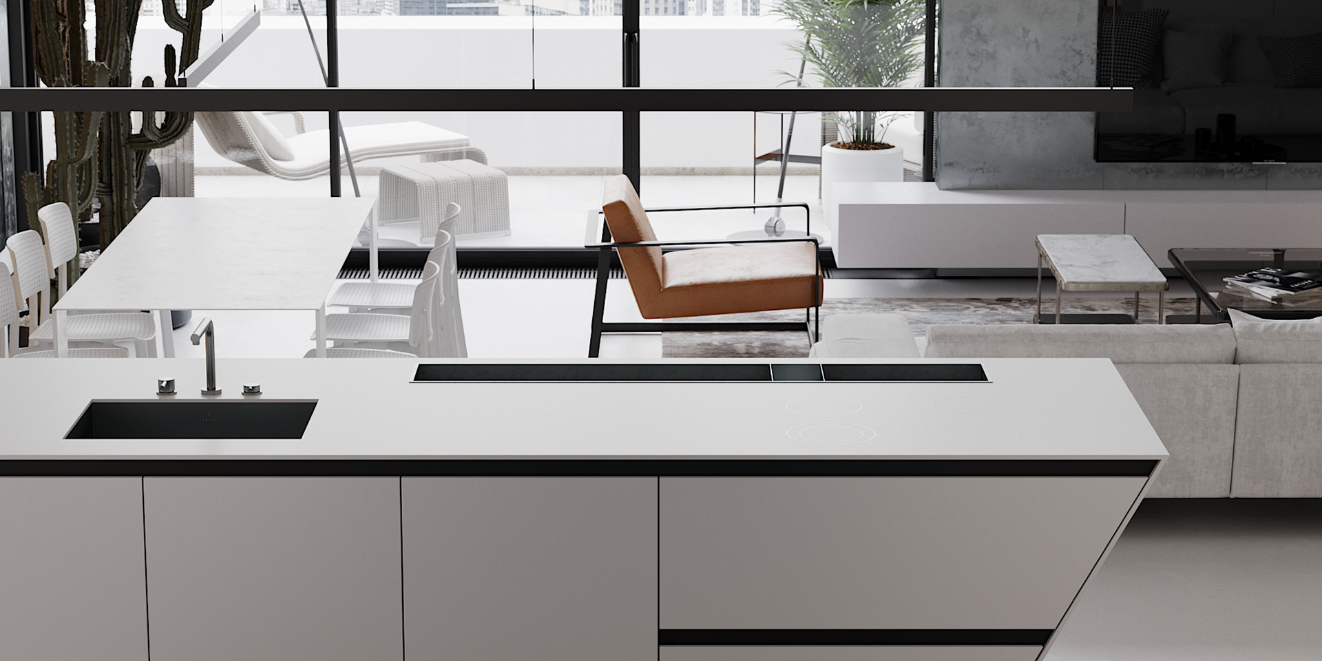 简约风客餐厅设计方案-8