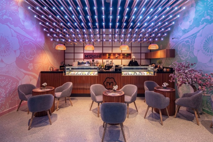 Dubai 的"M'Oishî"冰淇淋店 | 竹灯映照下的日式禅意空间-0