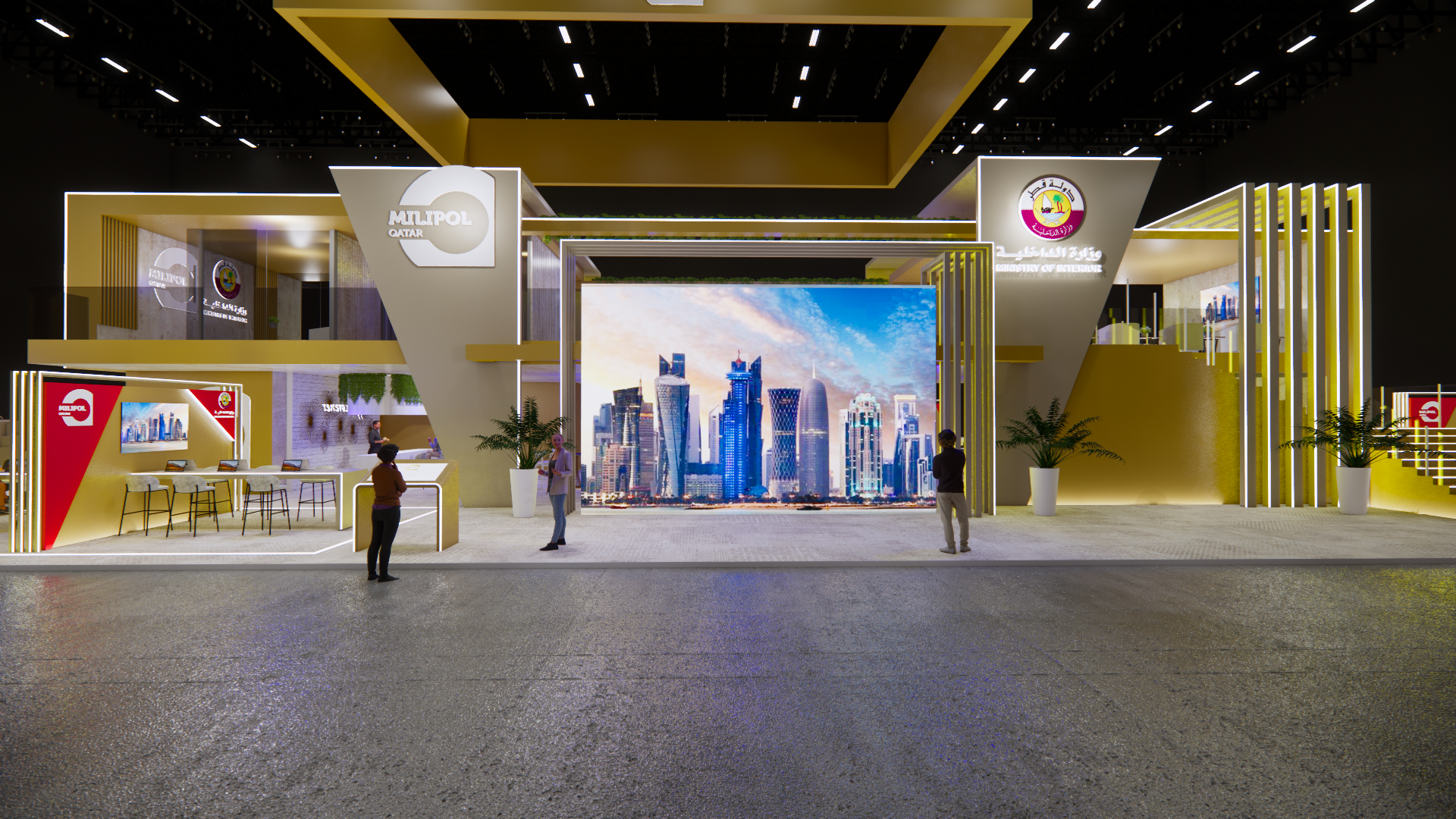 ministry of interior qatar,exhibition,event,booth-17