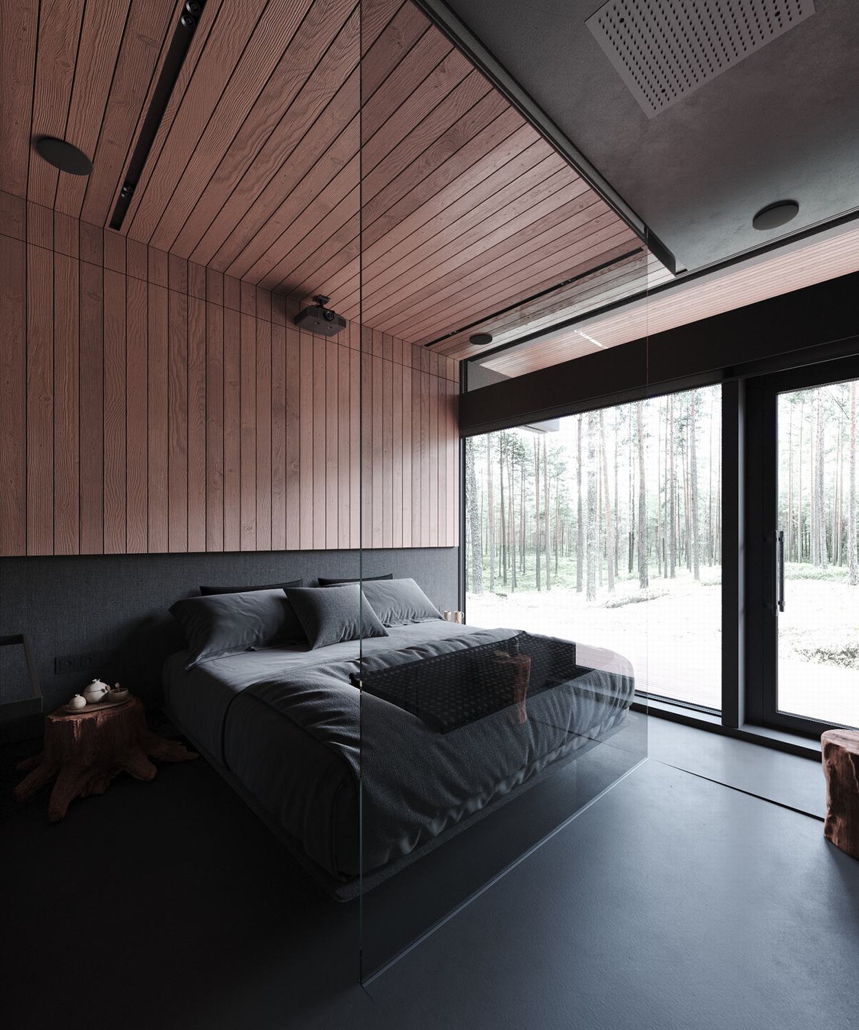 莫斯科森林中的自然共生别墅丨Stephen Tsymbaliuk-18