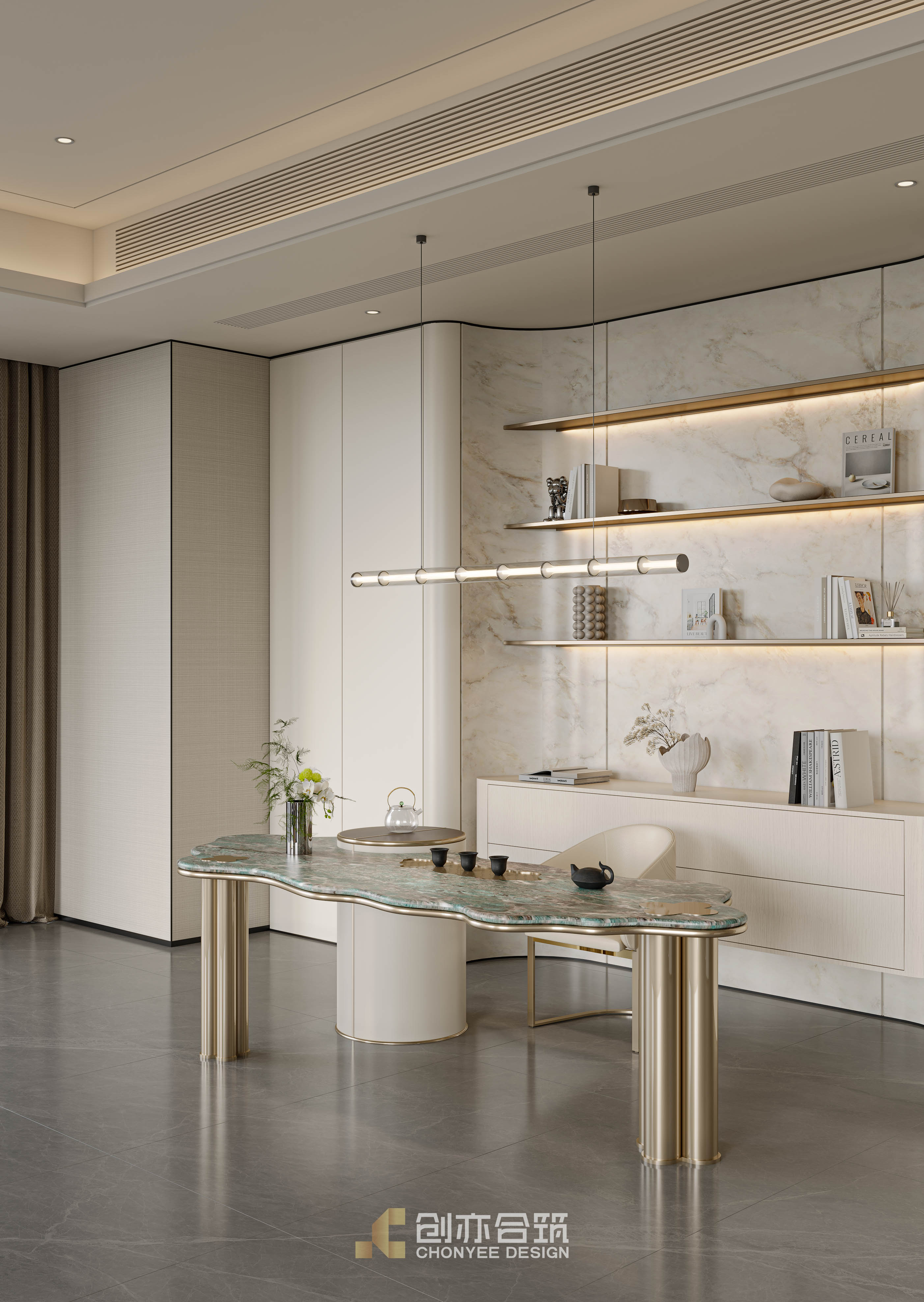 创亦合筑CHONYEE DESIGN｜长沙·润和滨江湾 440平-5