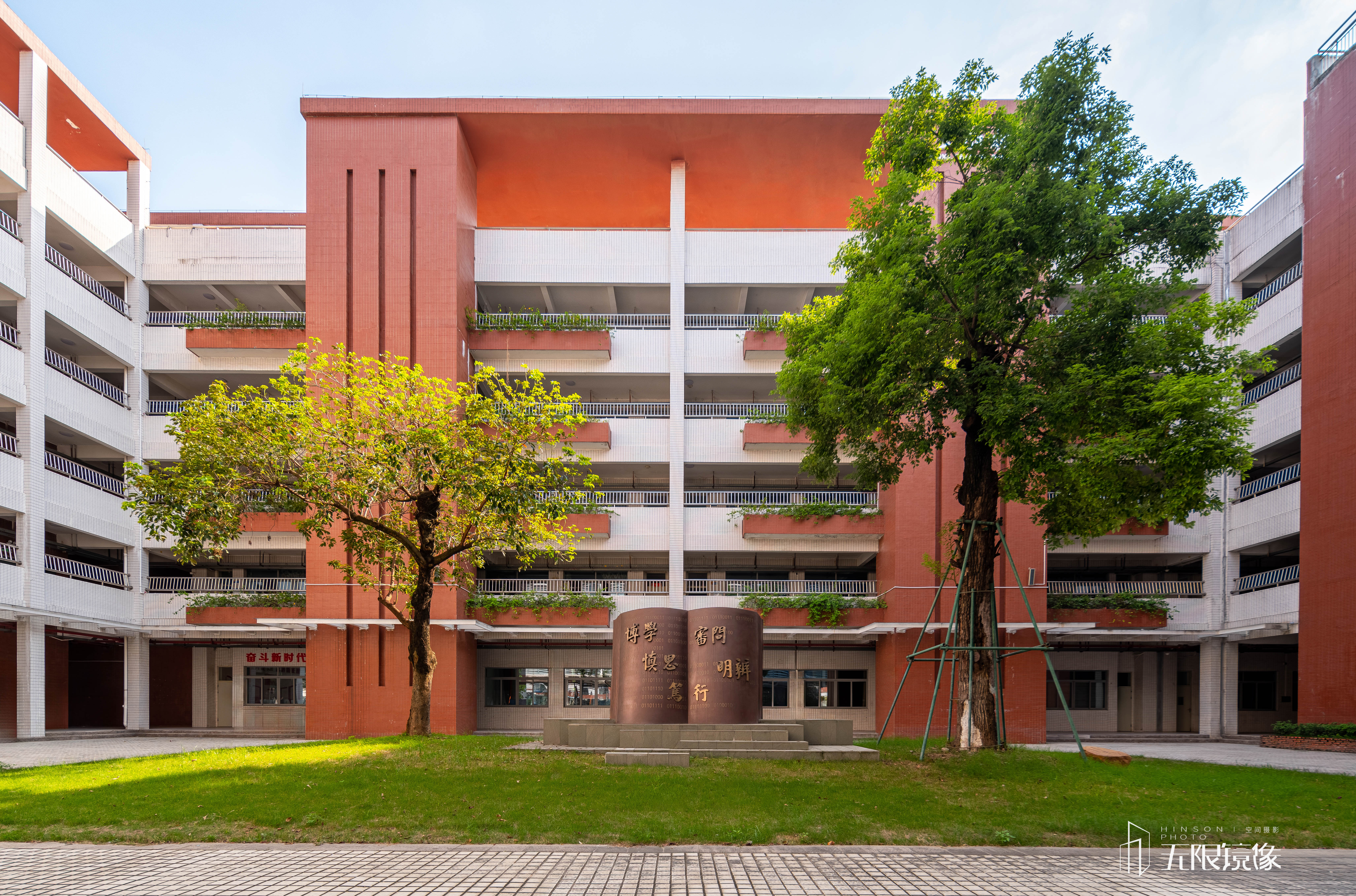 佛山南海外国语学院 艺术雕塑 建筑摄影-10