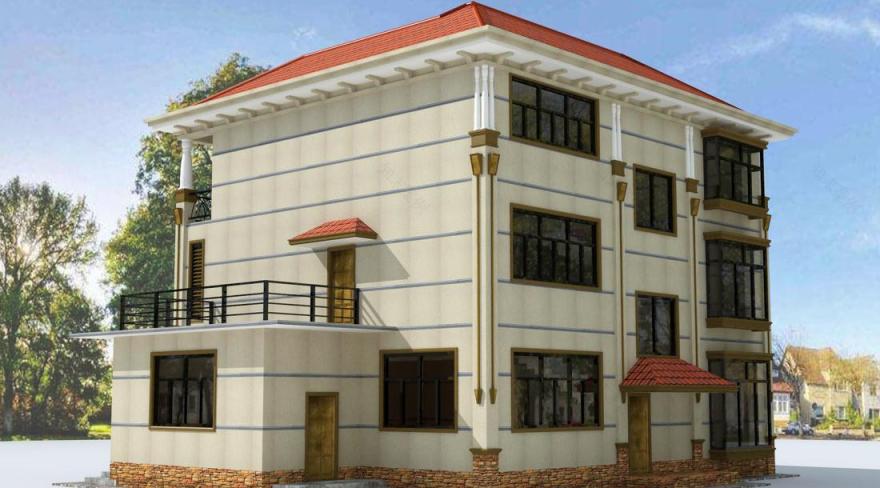 欧式别墅设计-53