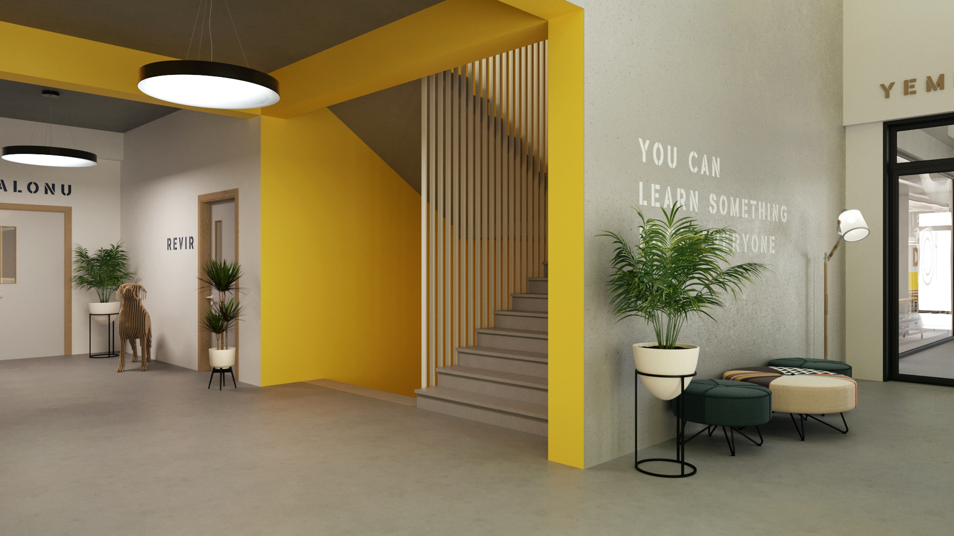 ESKİŞEHİR BİLNET 学校室内概念设计项目-73