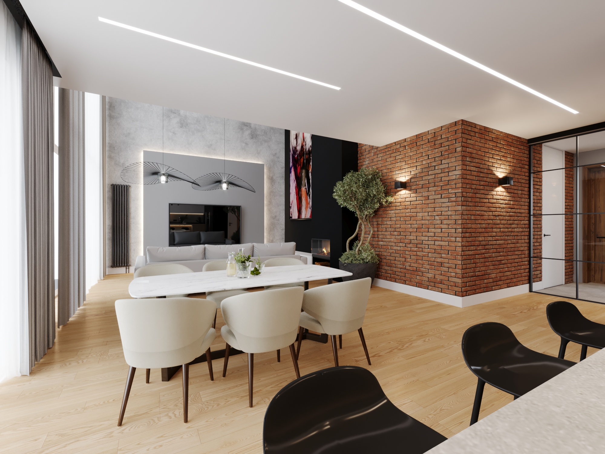 Wizualizacje domu w Konstancinie-Jeziornej-4