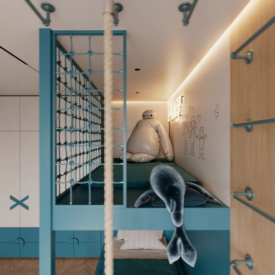 简约轻奢大平层设计丨BODES Studio-64