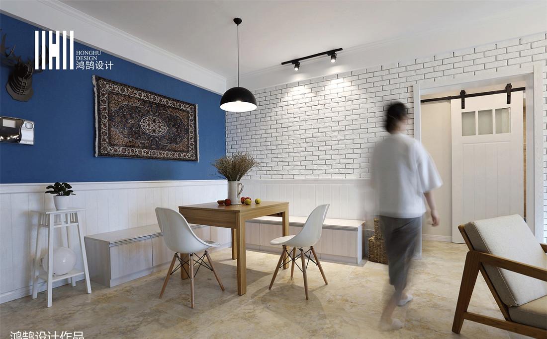 《蓝颜》平层设计 | 温馨工业风，打造浪漫回忆空间-16