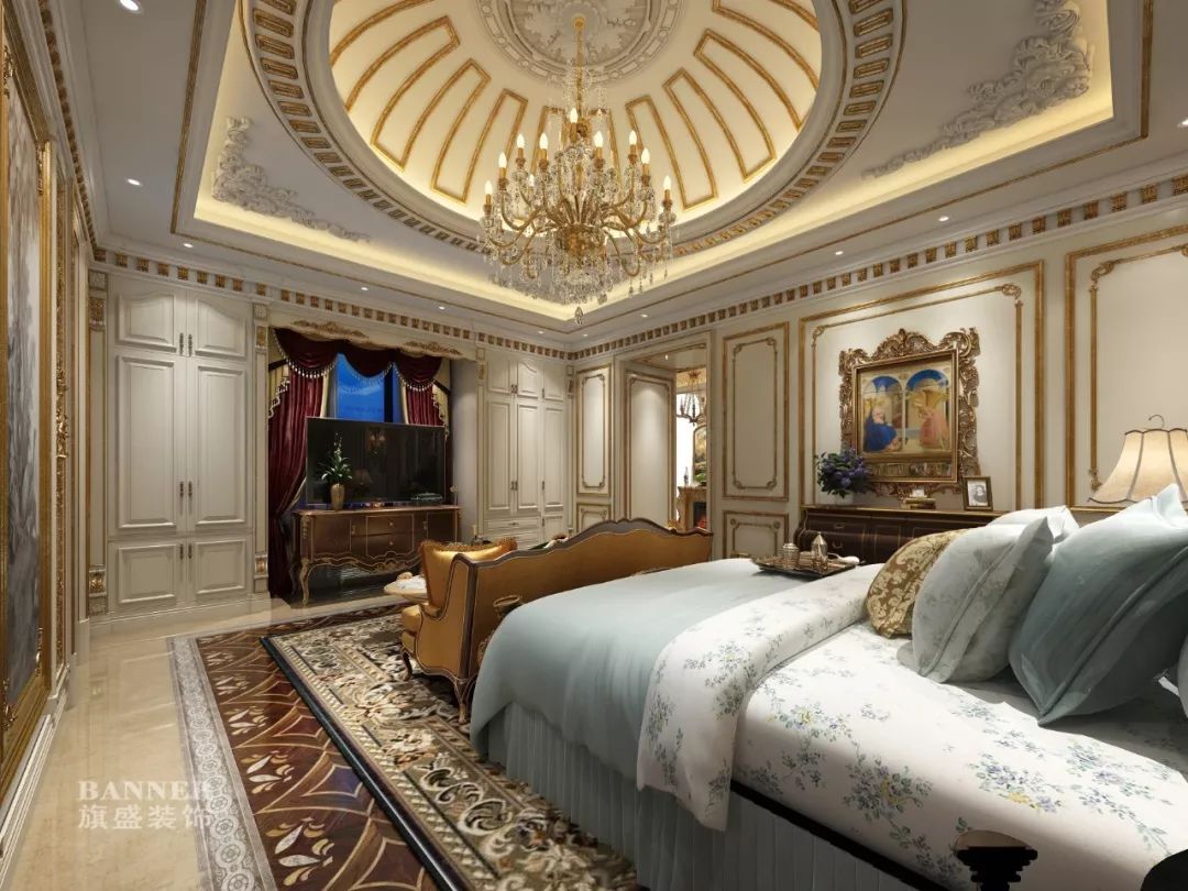 西安绿地生态城别墅 | 美式风格的家,温馨而典雅-132