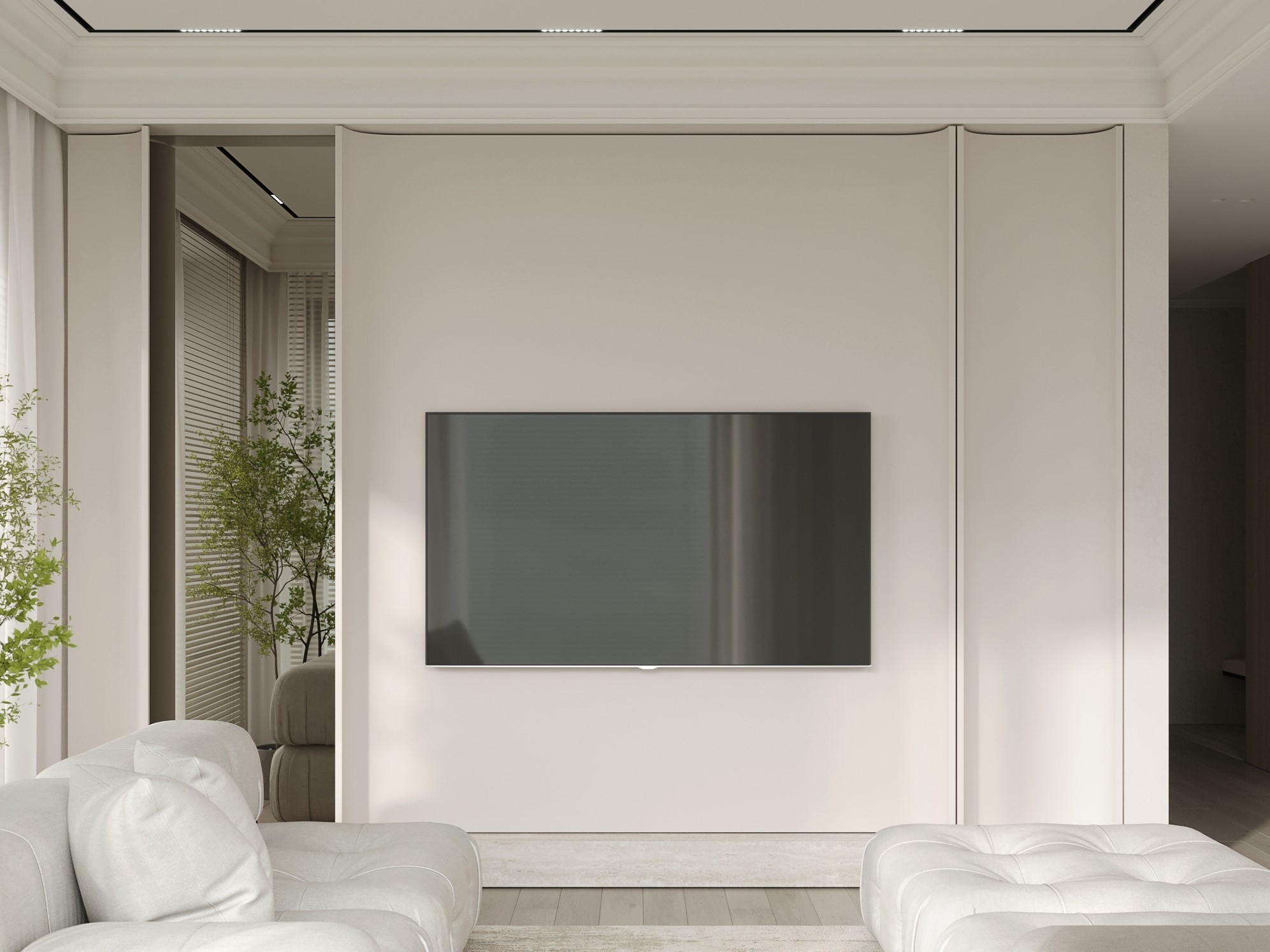 110㎡浅色系住宅设计 让简约更有格调！-3