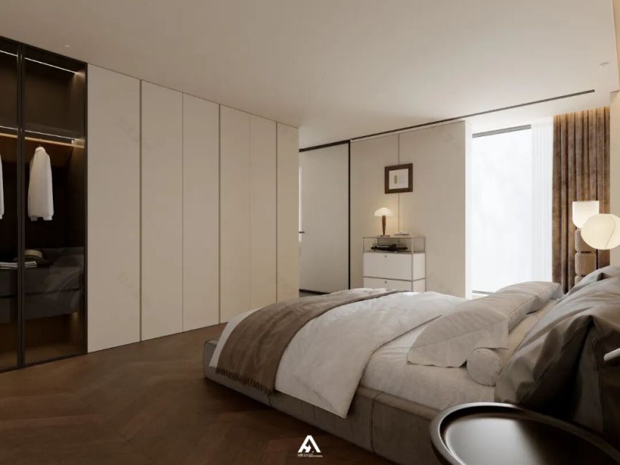 南昌阿鹤设计|210m²滨江大平层,游走在空间里!-55