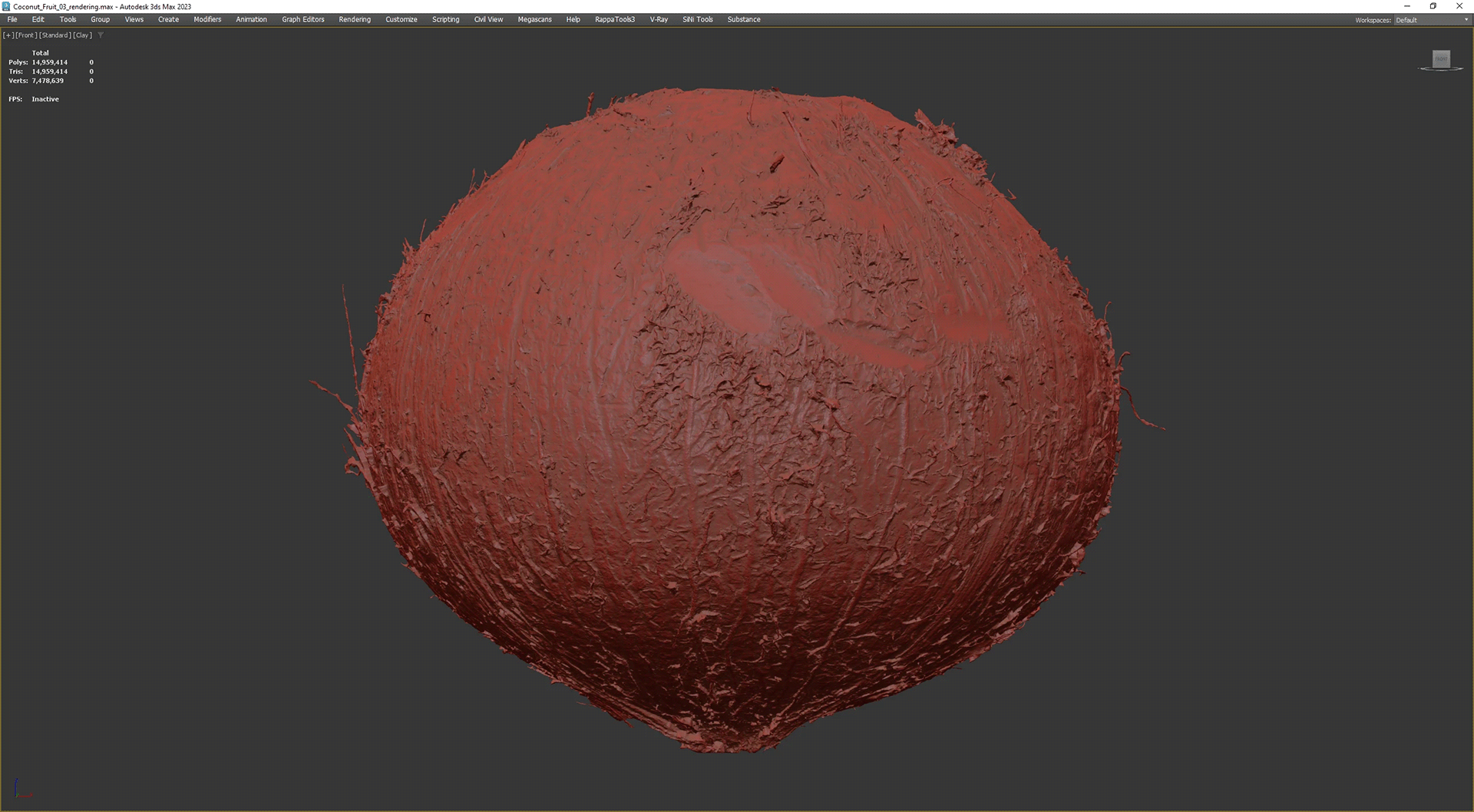 Coconut Fruit 03（3D椰子水果模型项目）-8