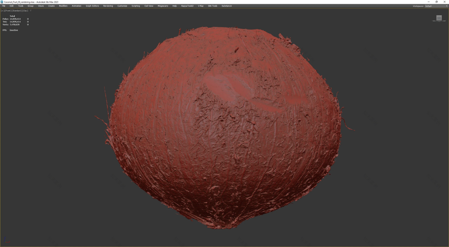 Coconut Fruit 03(3D椰子水果模型项目)-8