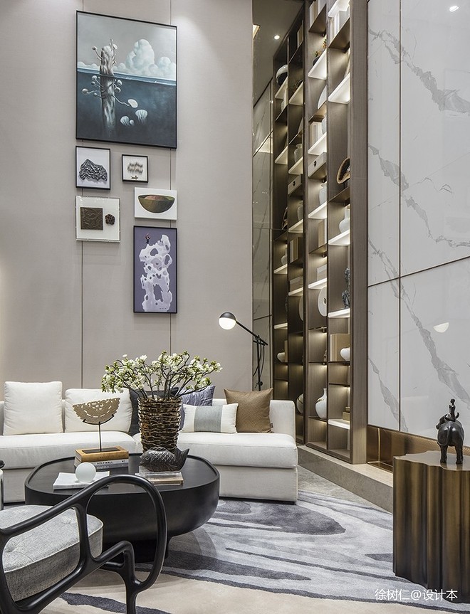 金辉郑州滨河下叠别墅装修案例丨中国郑州丨帝凯设计-32