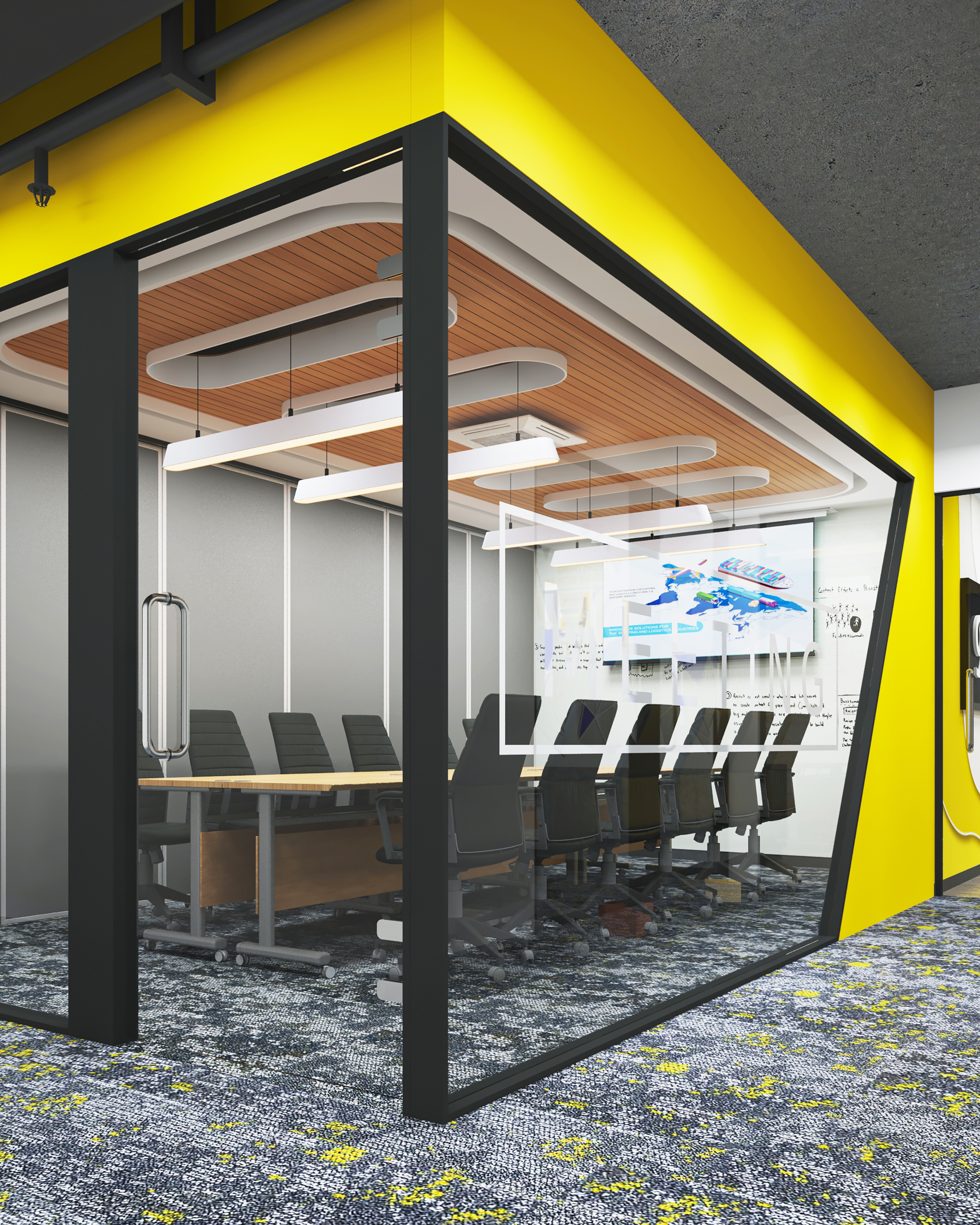 House of Shipping现代办公室室内设计与可视化-5