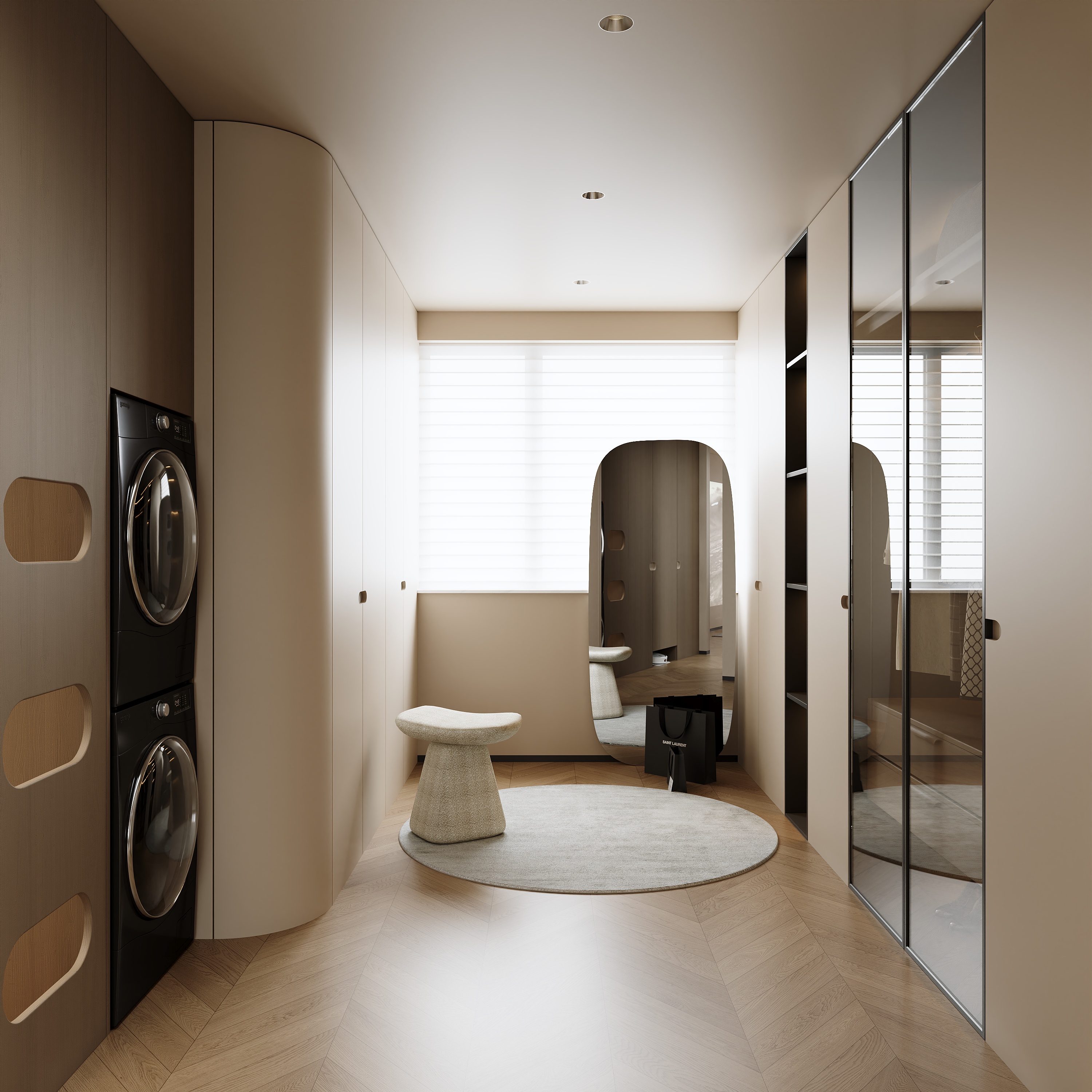 沈阳  万科新都心  186㎡ 现代简约风格效果表现-14