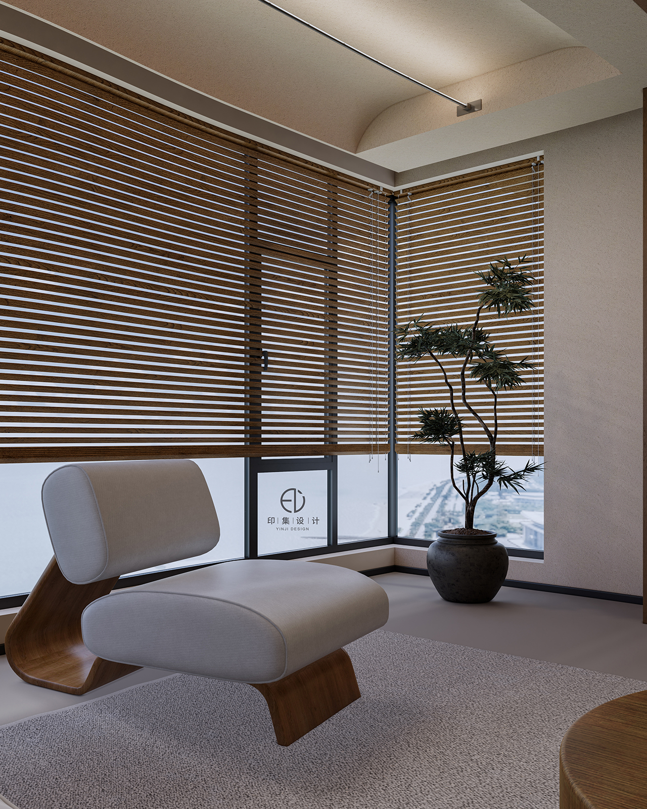 150㎡黑胡桃侘寂风：隐于时光的自然之美-11