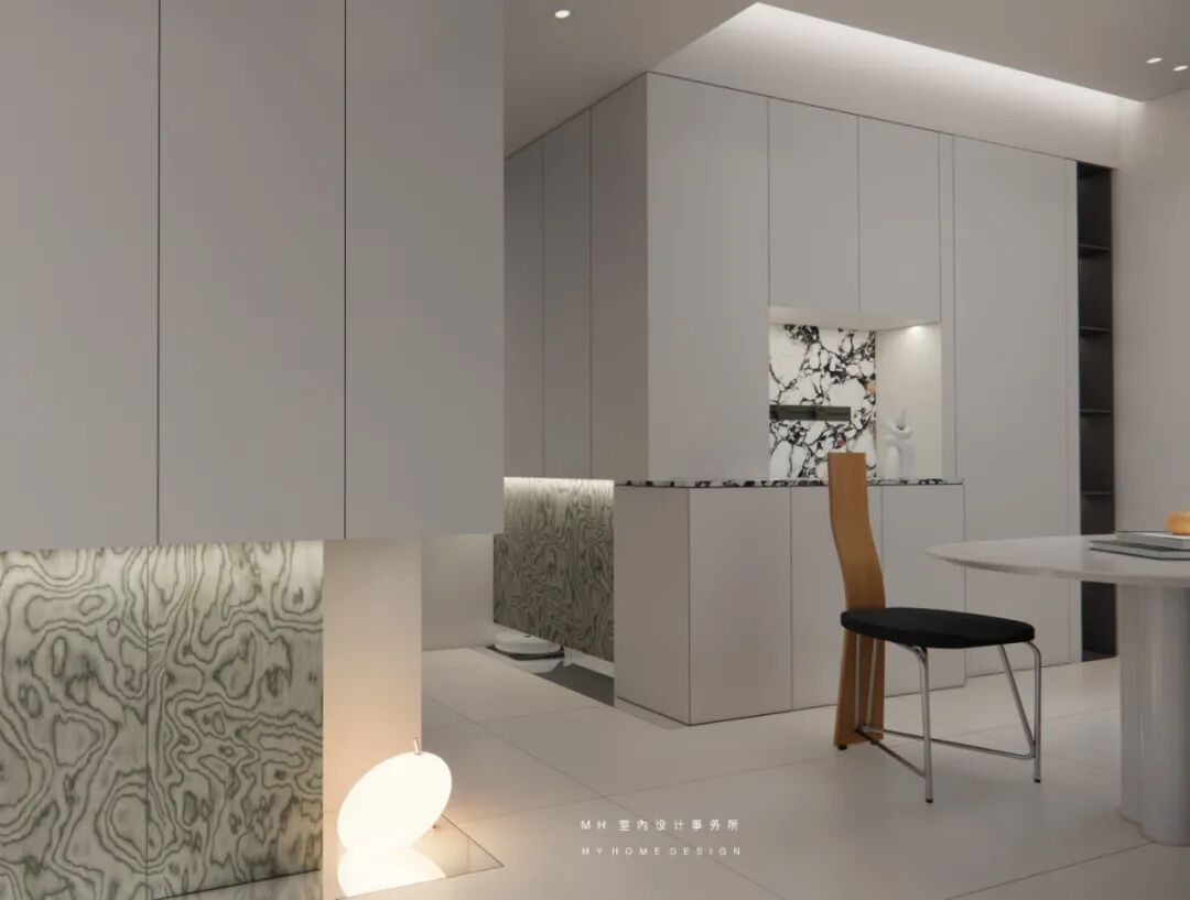 【首发】MH设计新作：素净•情感▏极简表达美学空间-27