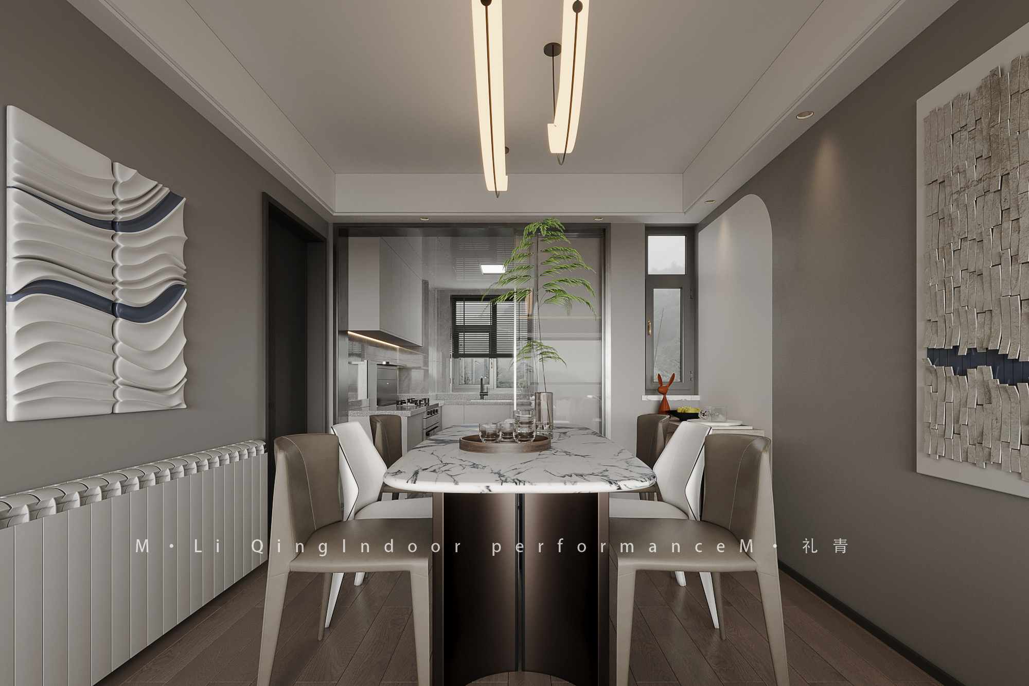 客餐厅——现代风格-8