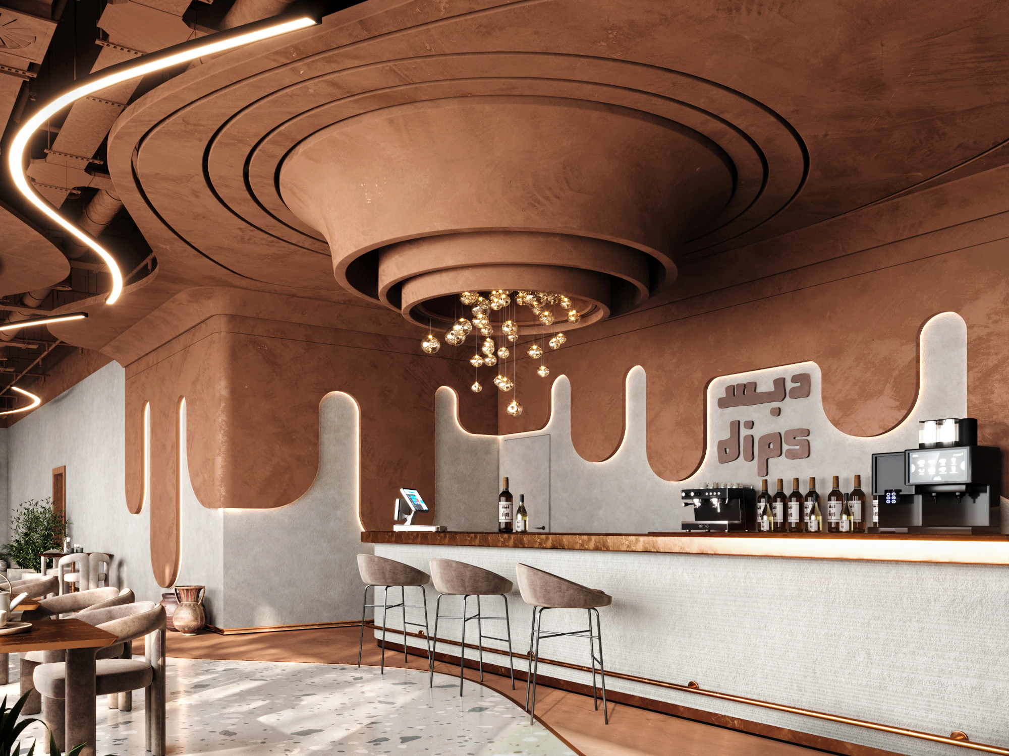 dips café 主分支店重新设计丨阿联酋迪拜丨arch. Ammar Nasser-0