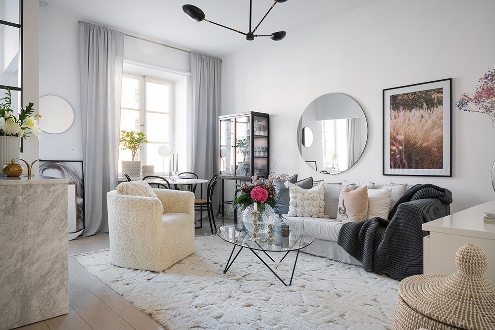 斯德哥尔摩 35 平米少女公寓，粉色浪漫满屋-1