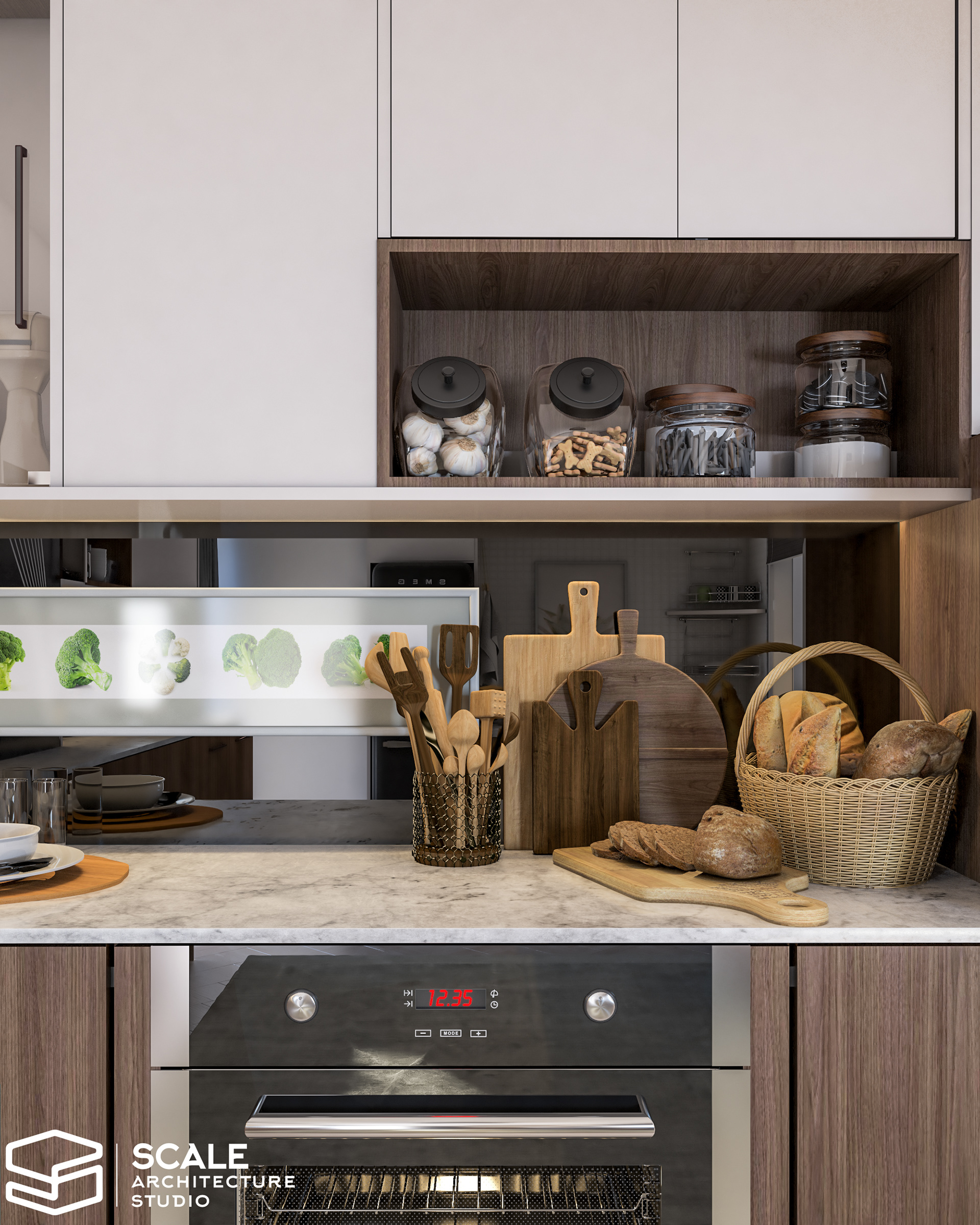 现代开放式厨房设计丨Scale architecture studio-8