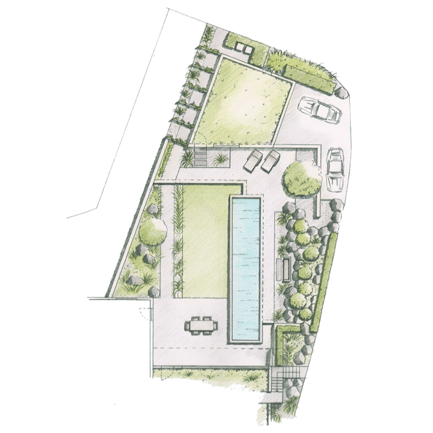 阿尔河谷的中庭花园丨GartenLandschaft-18