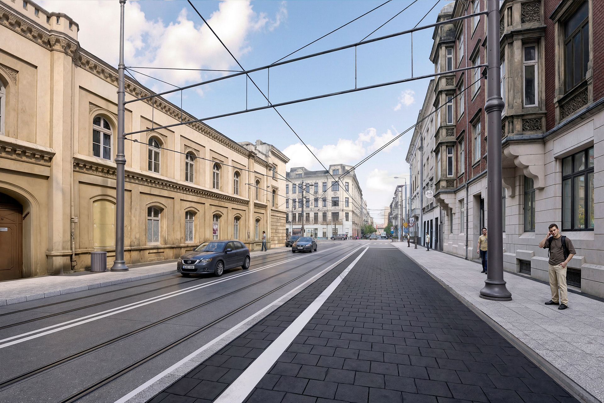 Łódź的Legionów和Cmentarna街道重建可视化丨波兰罗兹-16