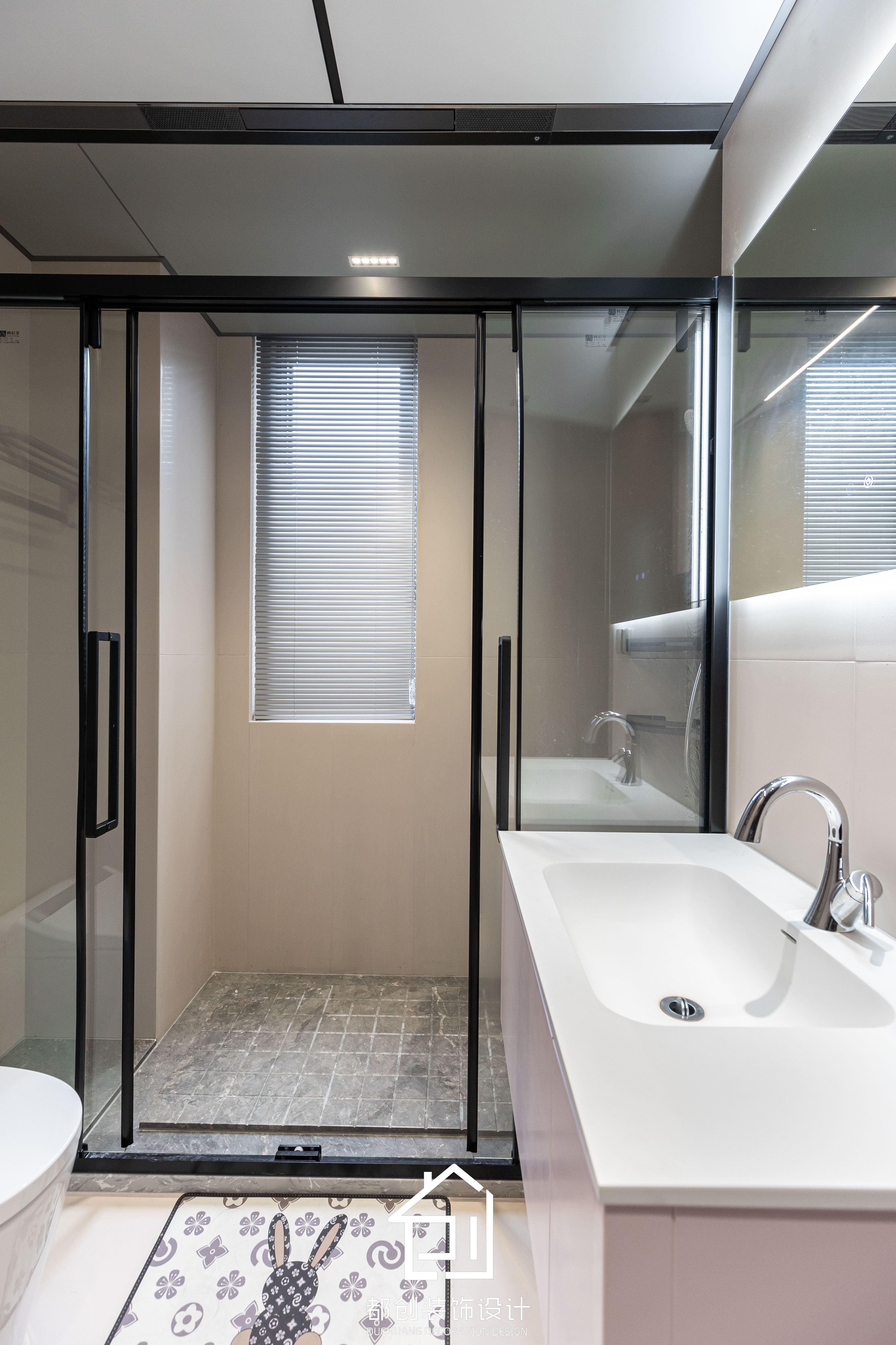 165方复式现代风| 都创装饰设计-9