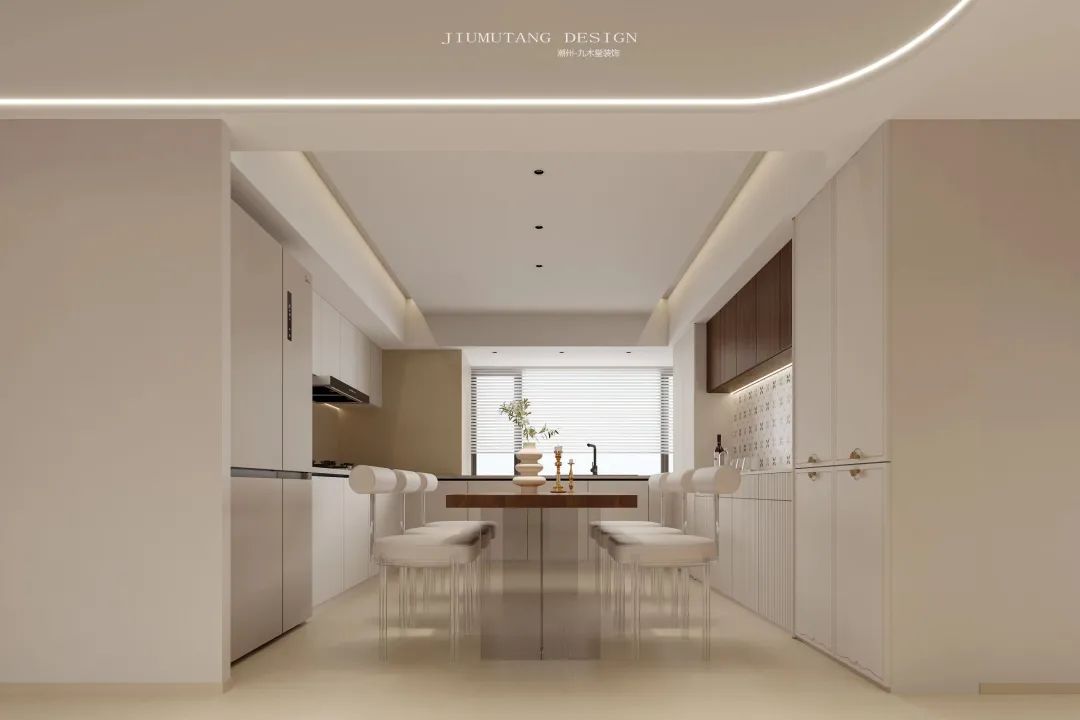 轻法式艺术交互空间,红树林 217㎡四口之家设计丨九木堂设计-32