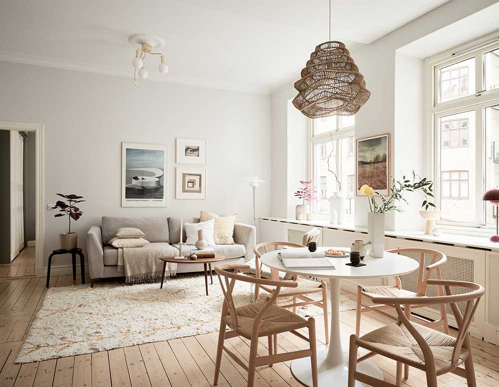 瑞典清新简约一居设计，自然光影打造轻盈空气美居-6