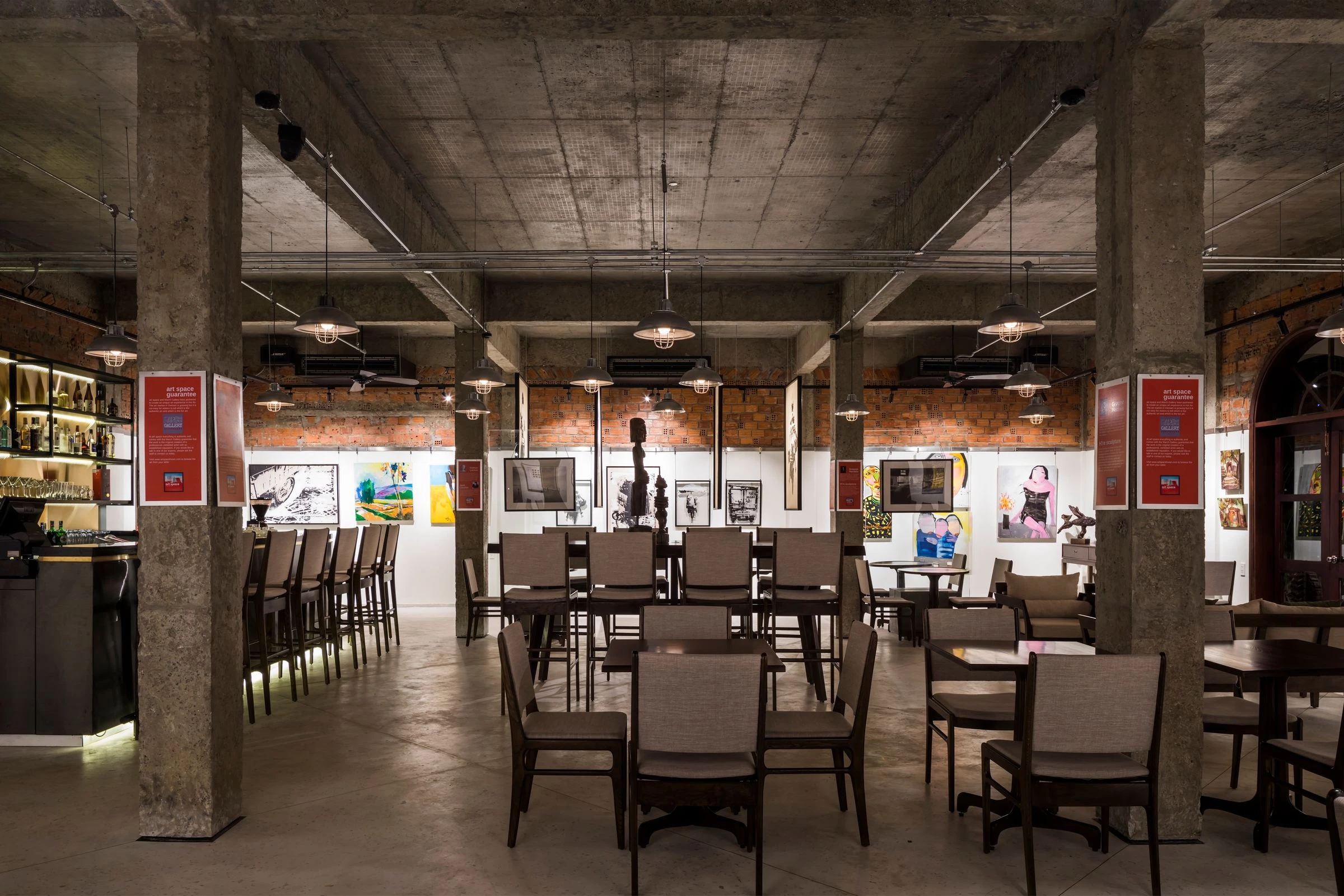 越南传统与现代的完美融合——"艺术空间"餐厅与画廊-27