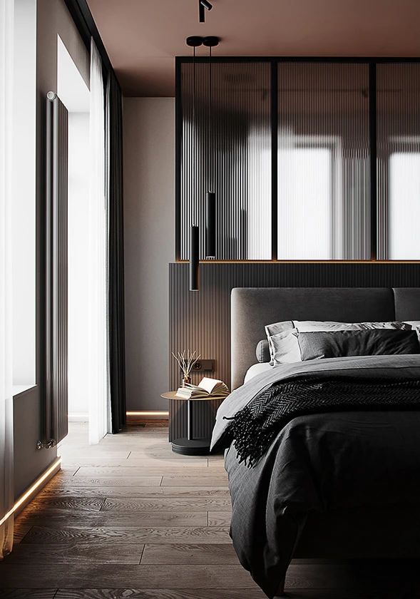 89㎡原木黑家居丨Alexander Bocharov-19