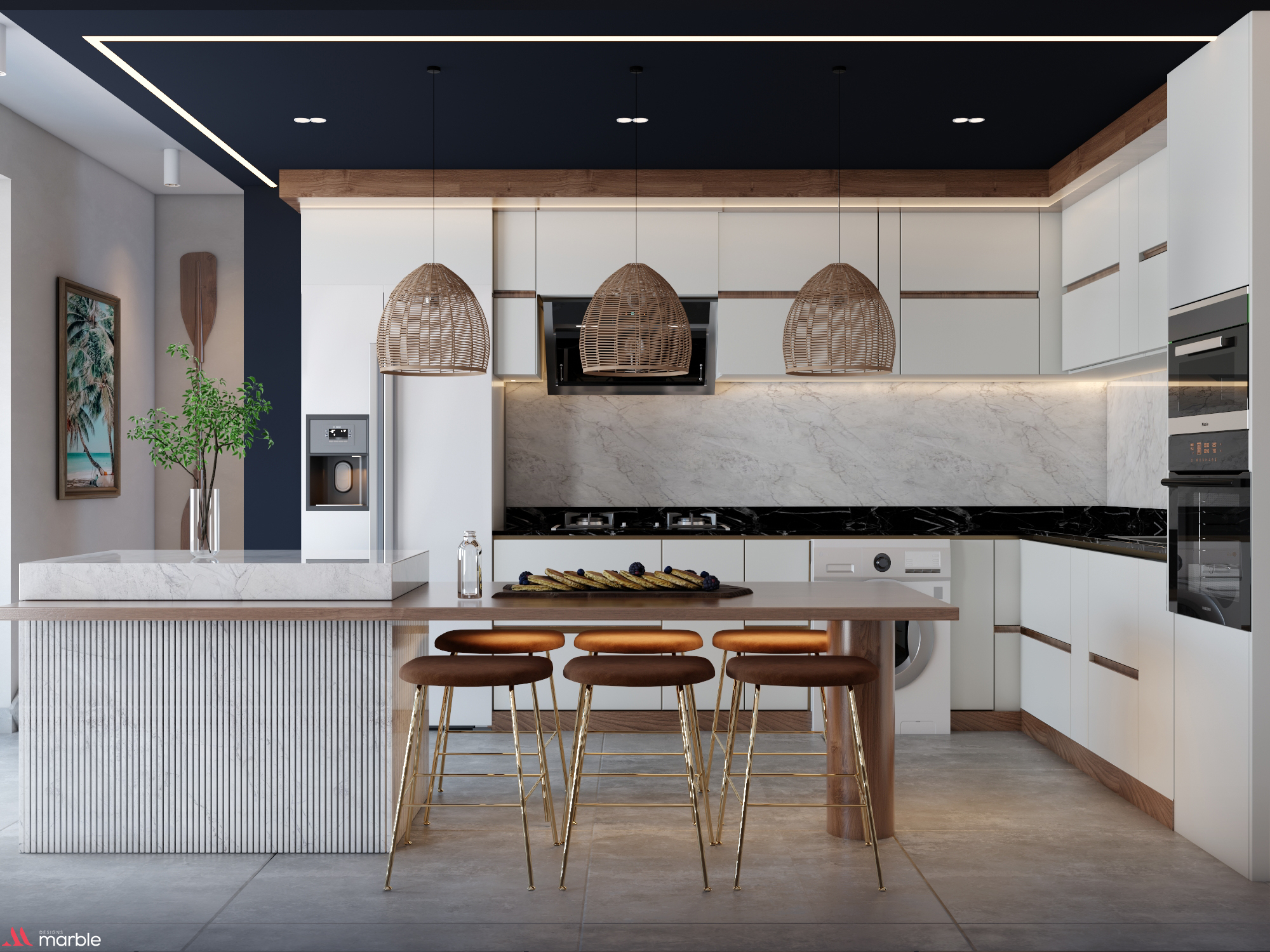 海岸接待与厨房丨Rana Hamdy-8