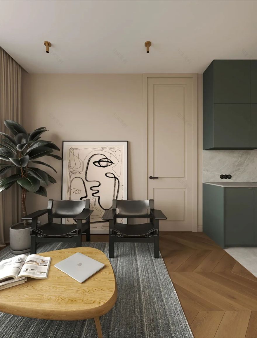 现代古朴典雅住宅丨Yevheniia Dubrovska-14