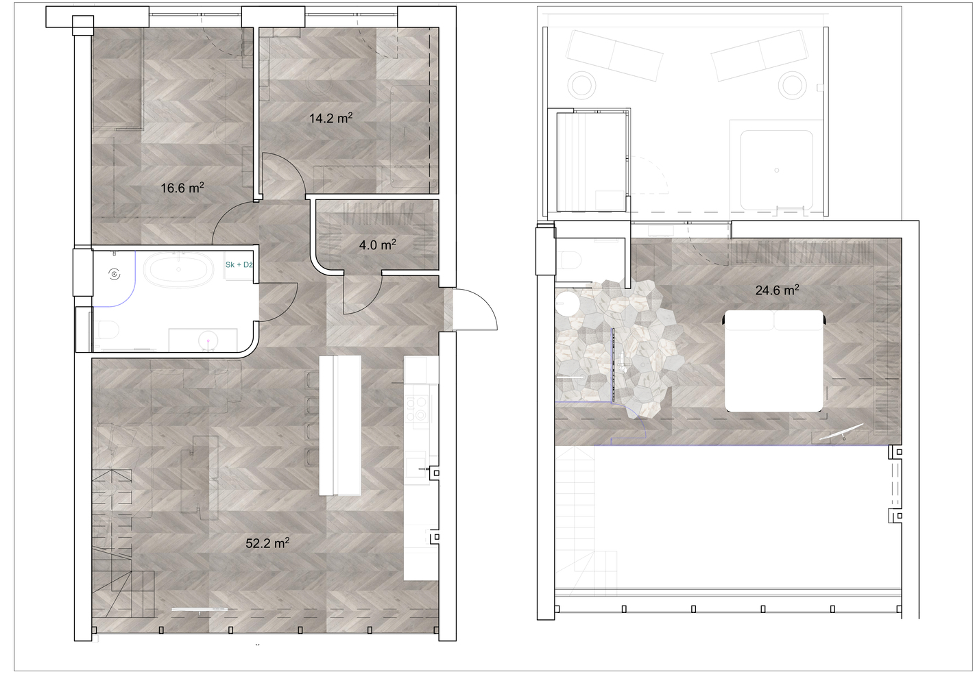 双层公寓的视觉盛宴-14