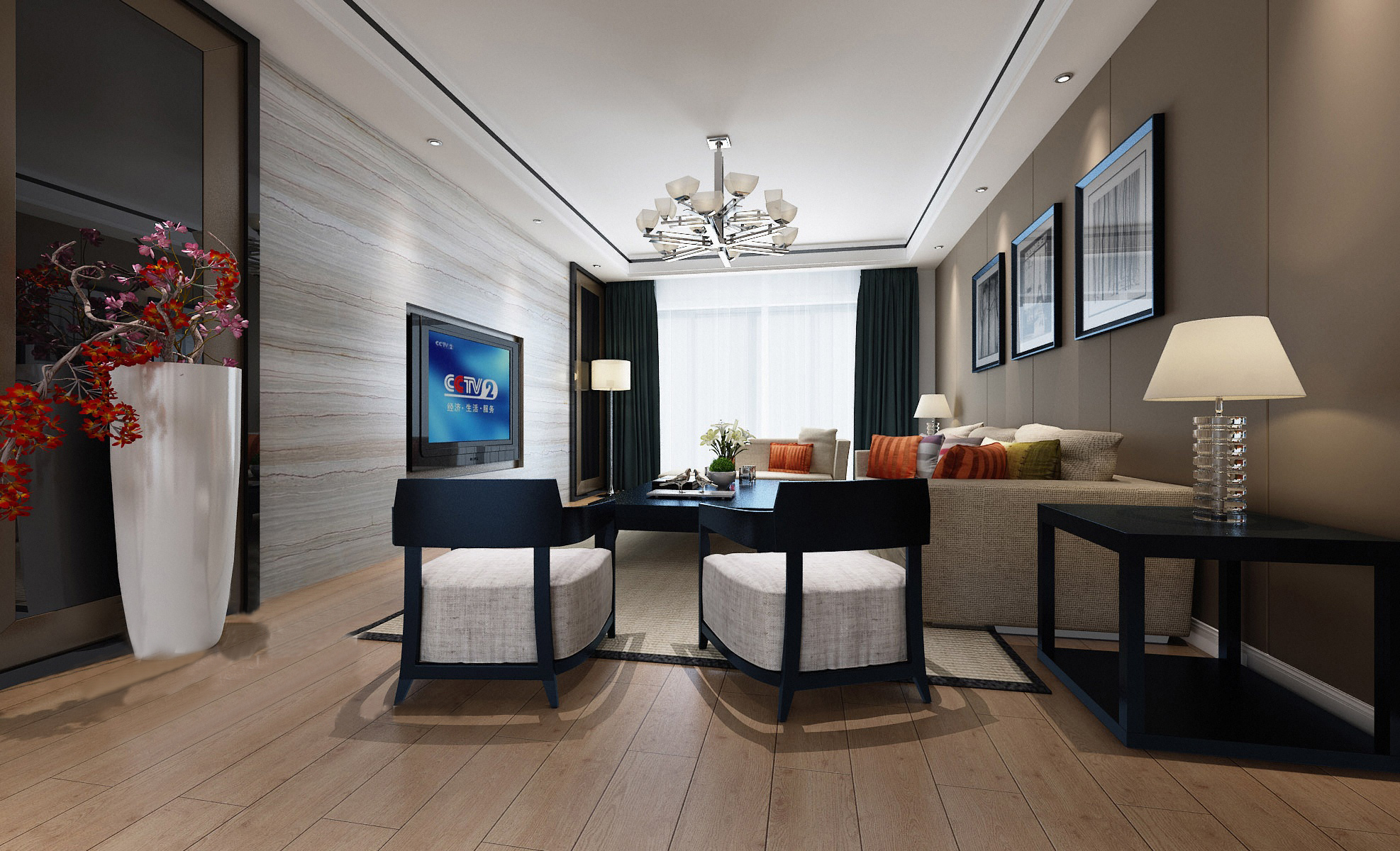 新中式 中式古典 奢华家装别墅样板房-14-30