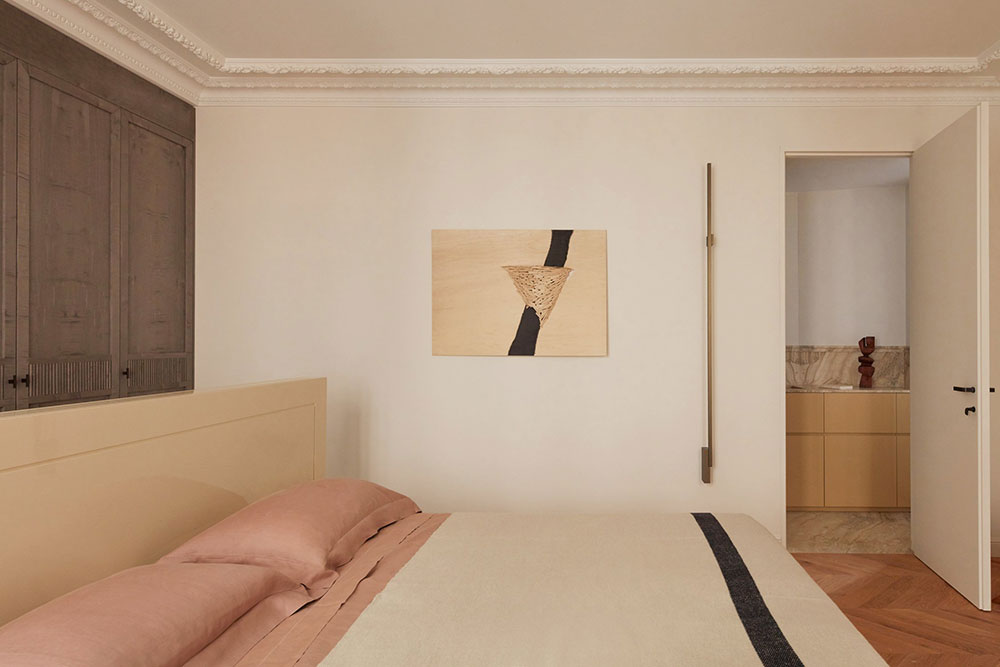 巴黎公寓的柔和优雅-12